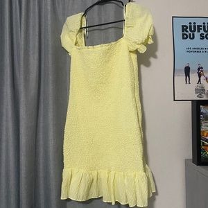 Zara Yellow Bodycon Dress